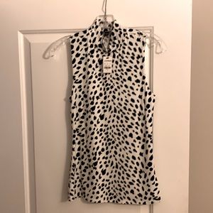 Express tank, with tags. Leopard print in black and white. Size small.